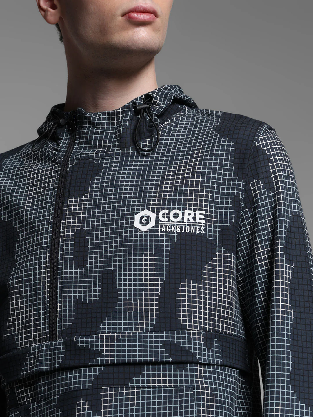 GREY HOODED SWEATSHIRT - Image 5