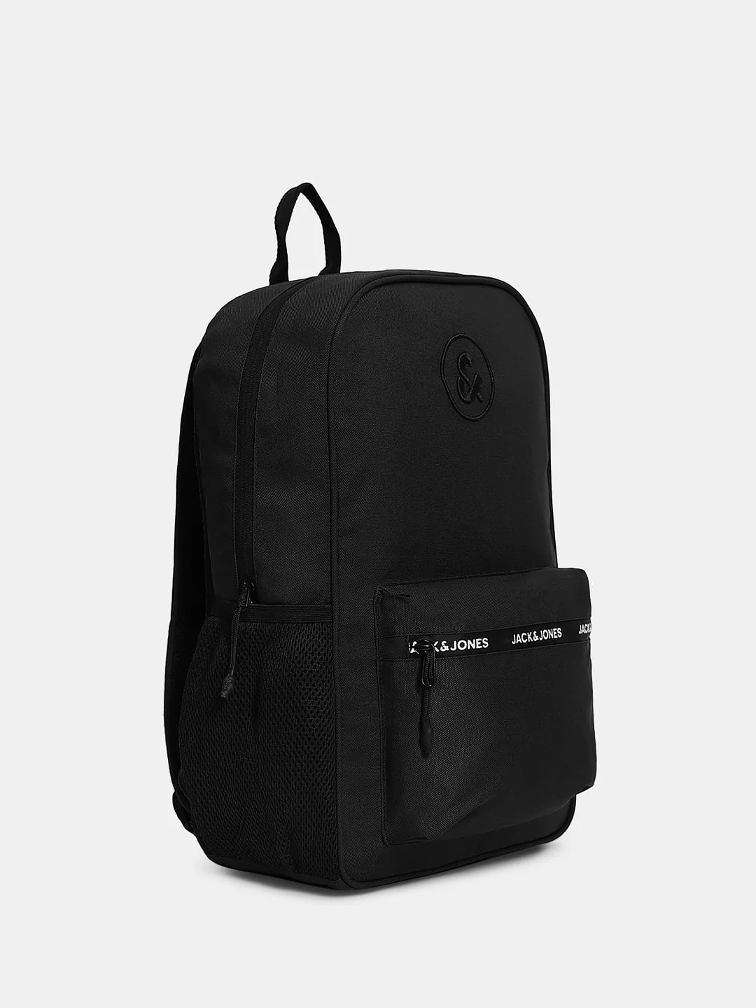 Black Logo Print Backpack - Image 2