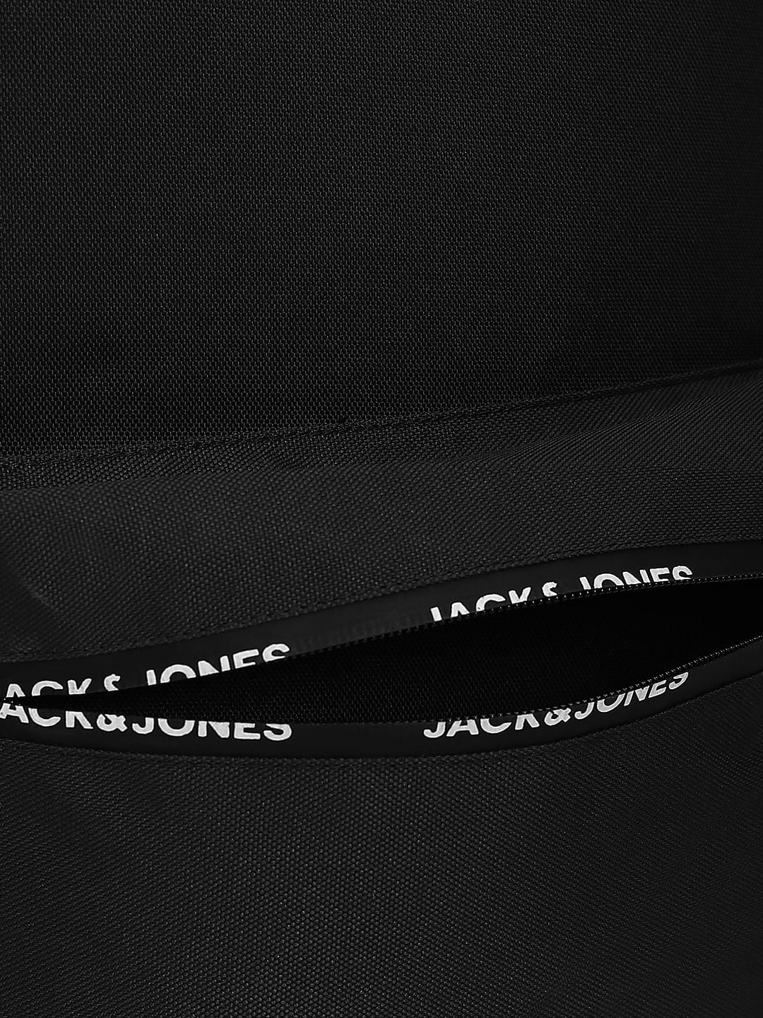 Black Logo Print Backpack - Image 6