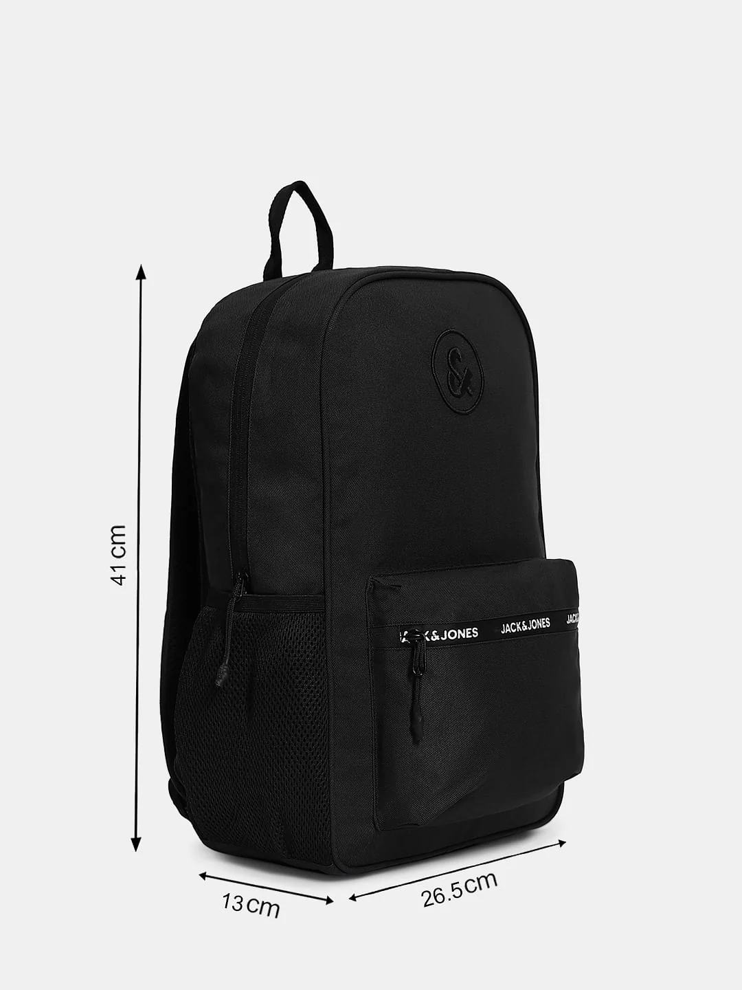 Black Logo Print Backpack - Image 8