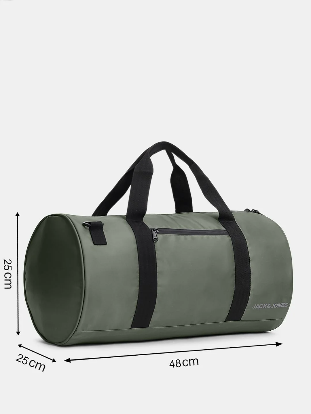Dark Grey Polyester Duffle Bag - Image 6