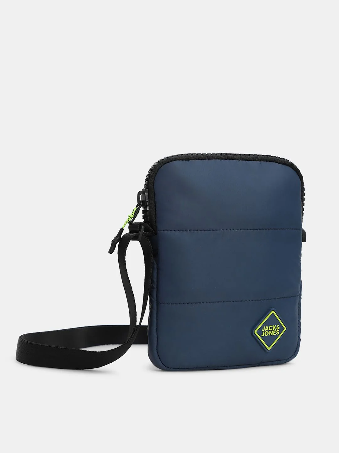 Navy Blue Quilted Sling Bag - Image 2