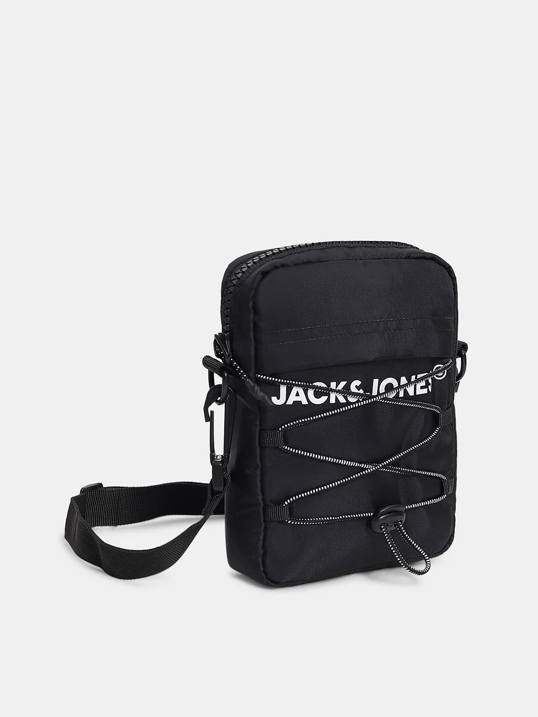 Black Logo Print Sling Bag - Image 2
