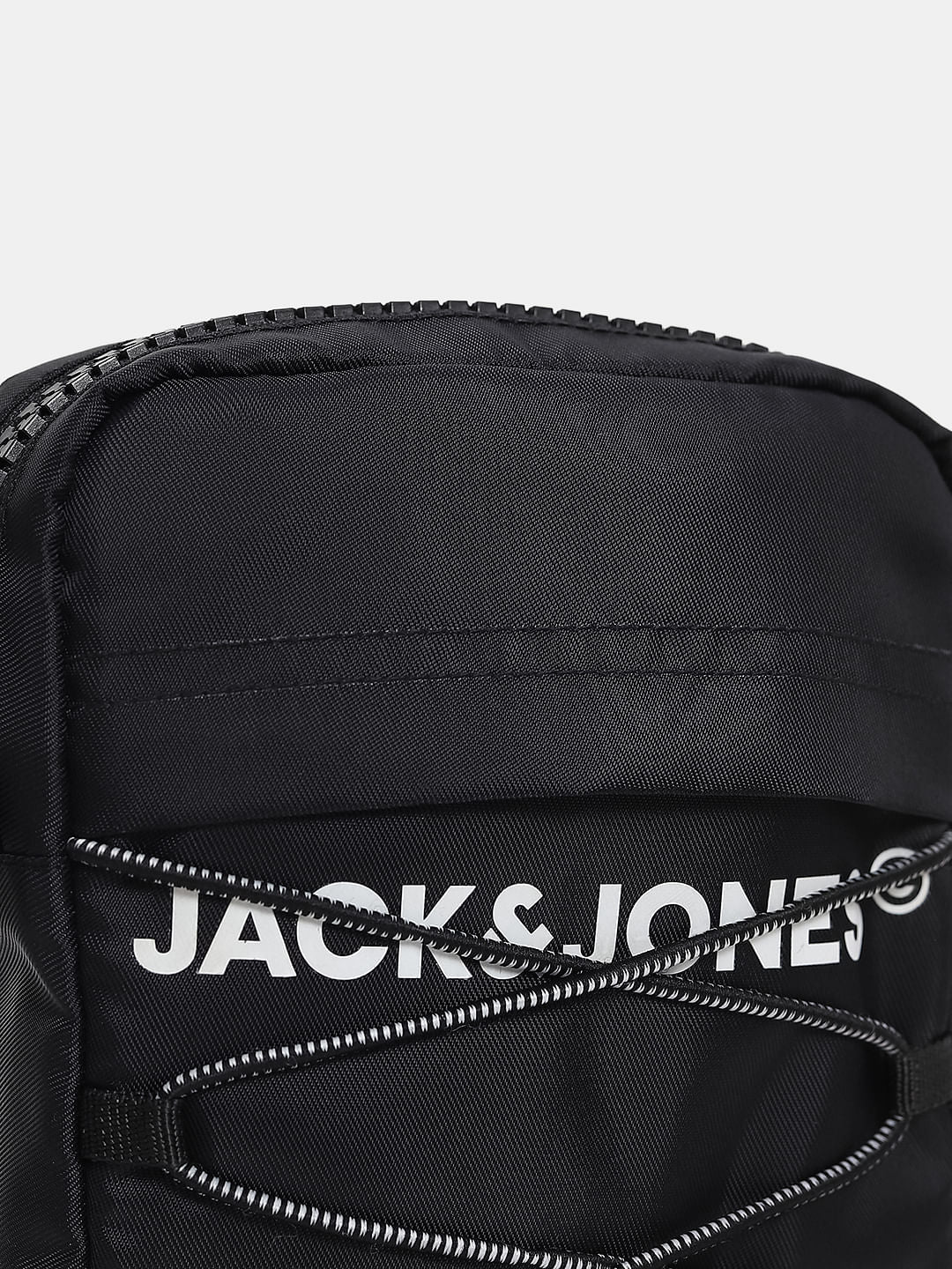 Black Logo Print Sling Bag - Image 4