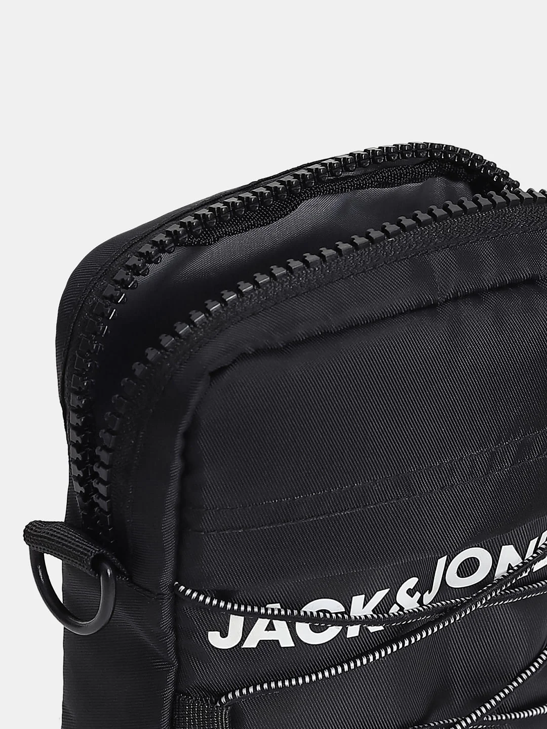Black Logo Print Sling Bag - Image 5