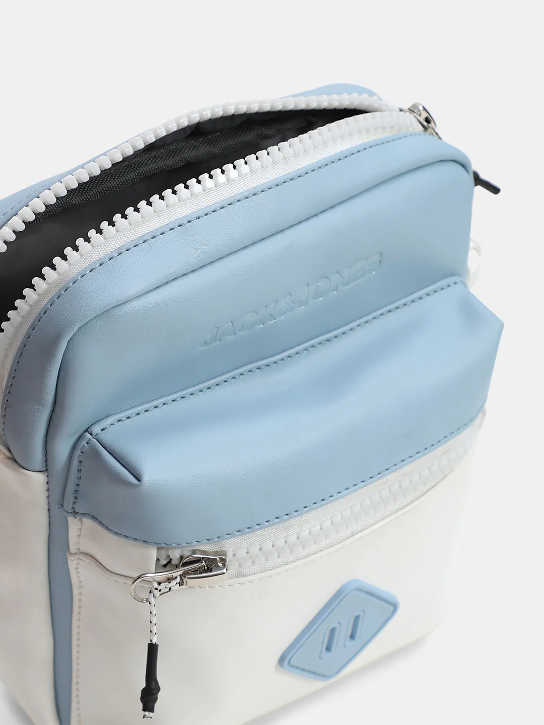 Light Blue Colourblocked Sling Bag - Image 5