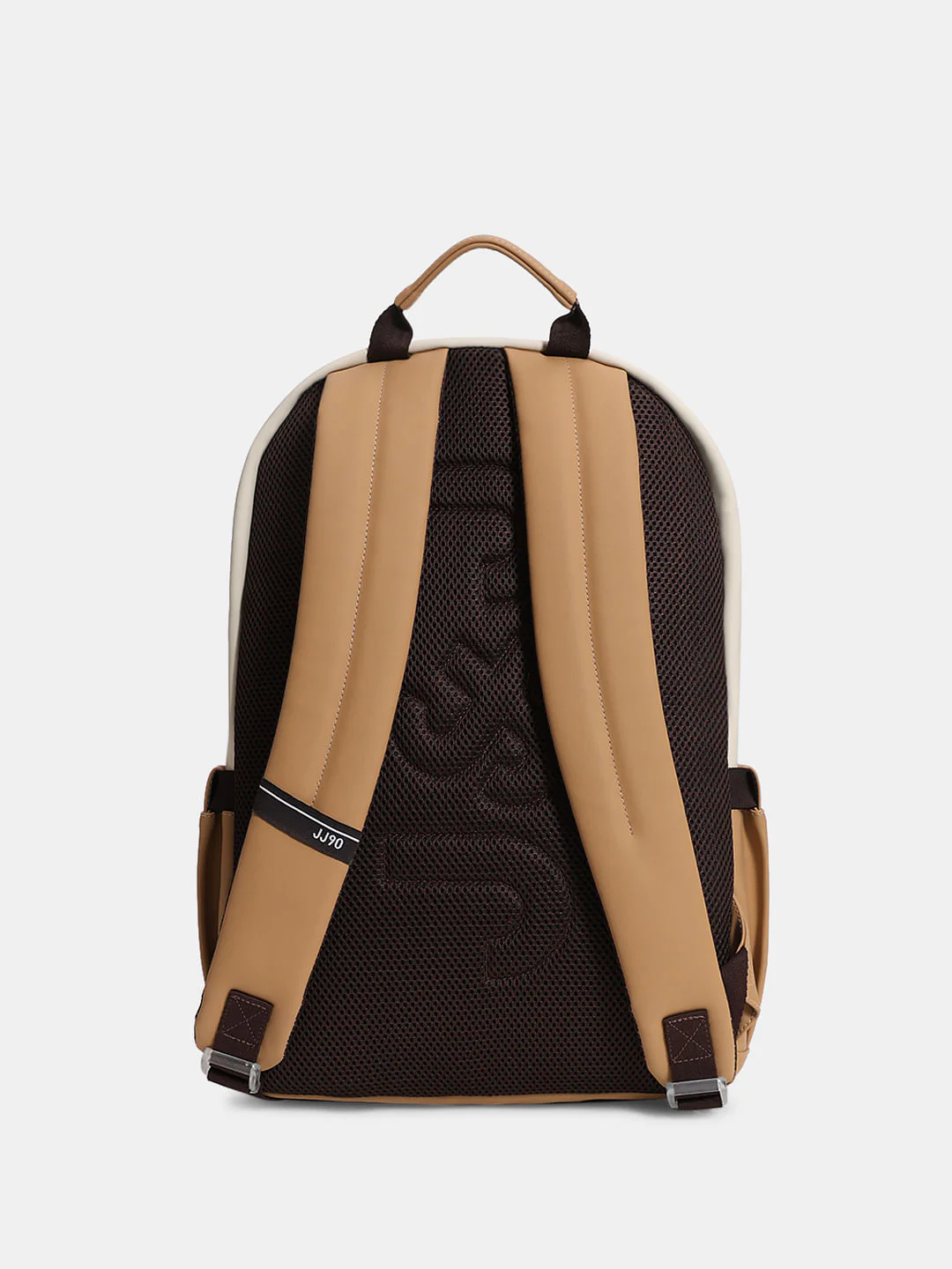 Beige Colourblocked Backpack - Image 4