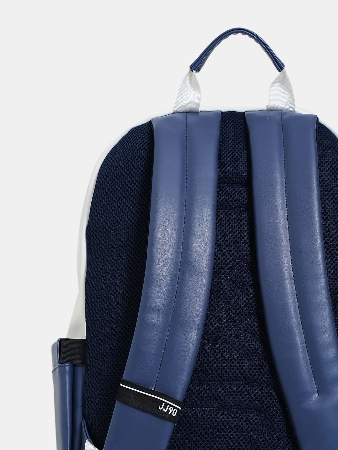 White Colourblocked Backpack - Image 5