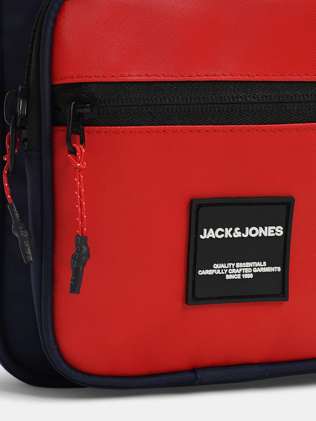 Bold Red Colourblocked Sling Bag - Image 4