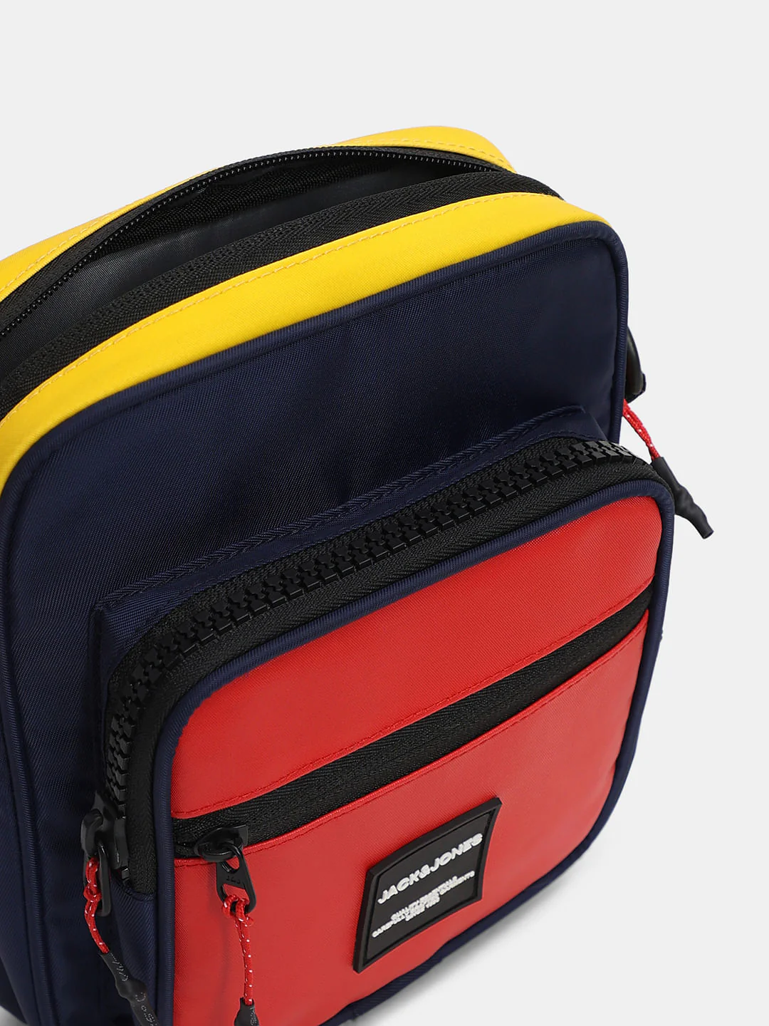 Bold Red Colourblocked Sling Bag - Image 5