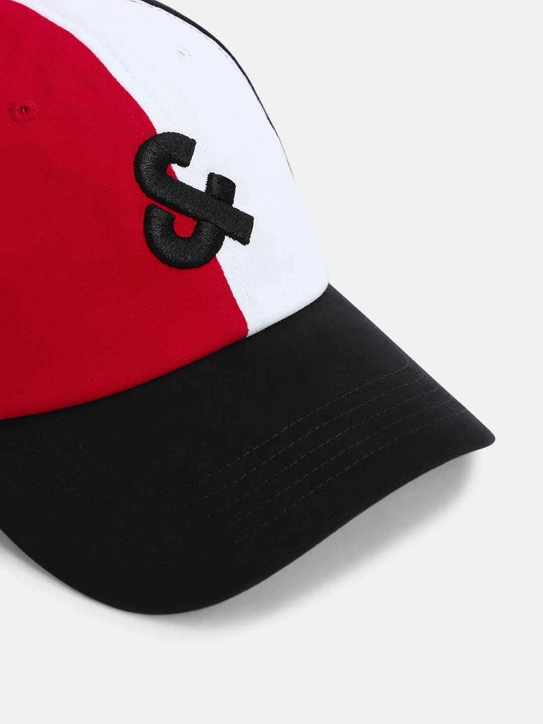 Black Colourblocked Baseball Cap - Image 4