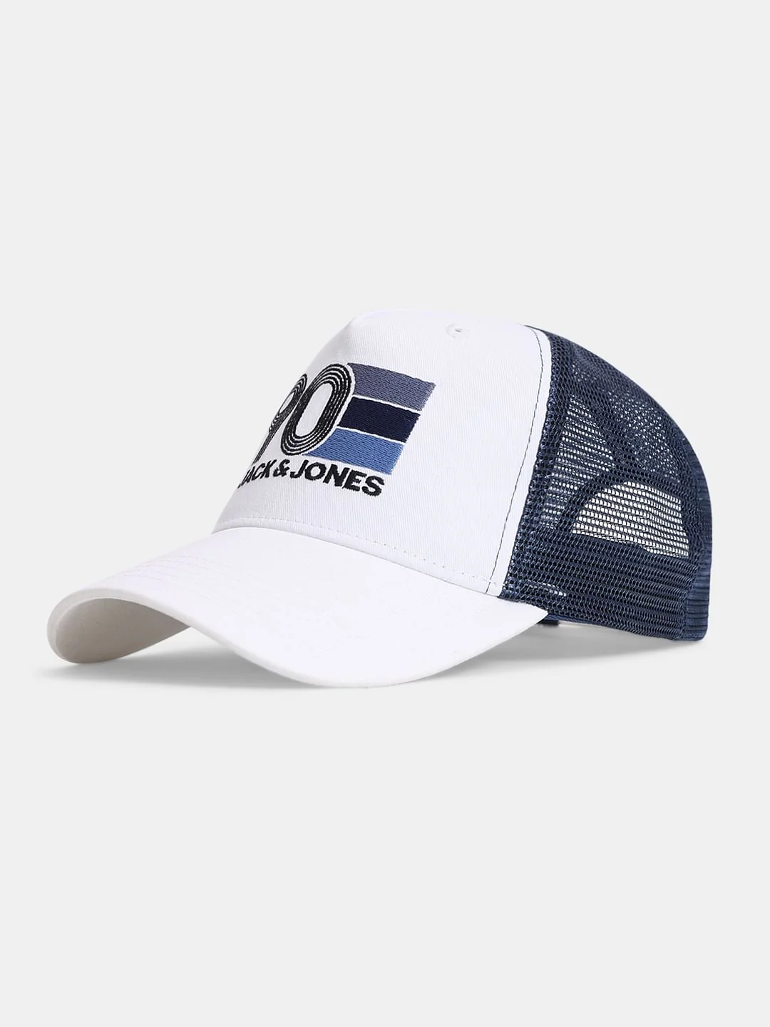 White Printed Trucker Cap - Image 2