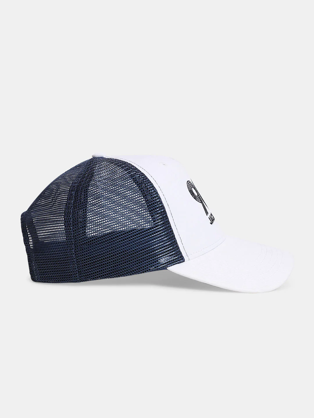 White Printed Trucker Cap - Image 3