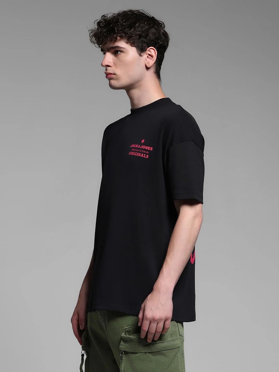 BLACK LOGO PRINT T-SHIRT - Image 3