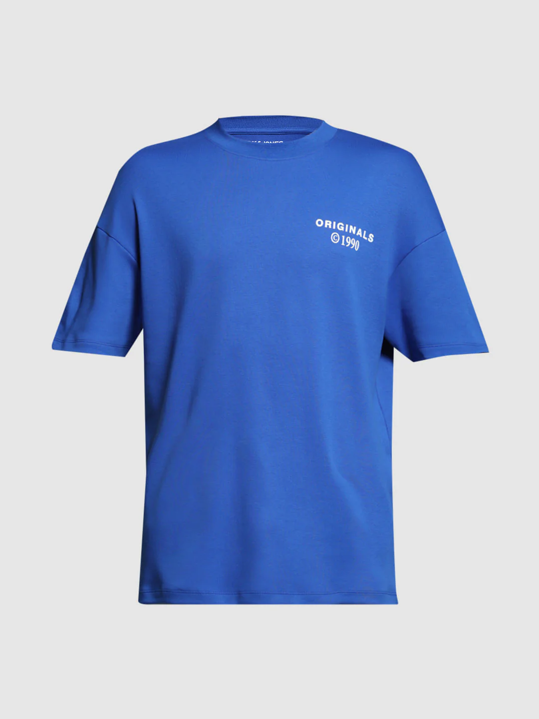 Blue Cotton Printed Oversized T-shirt - Image 7