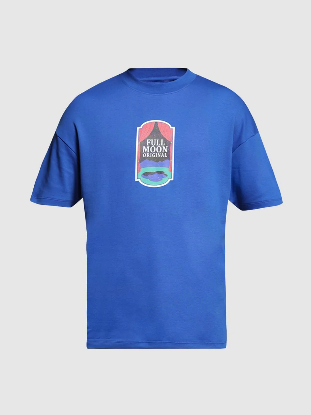 Blue Cotton Crew Neck T-shirt - Image 7