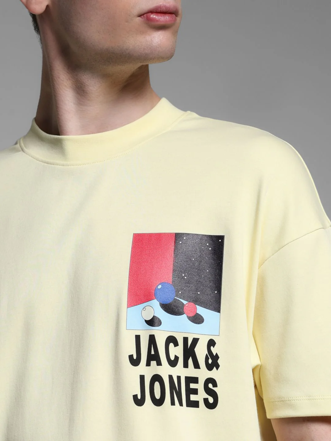 YELLOW LOGO PRINT OVERSIZE T-SHIRT - Image 5