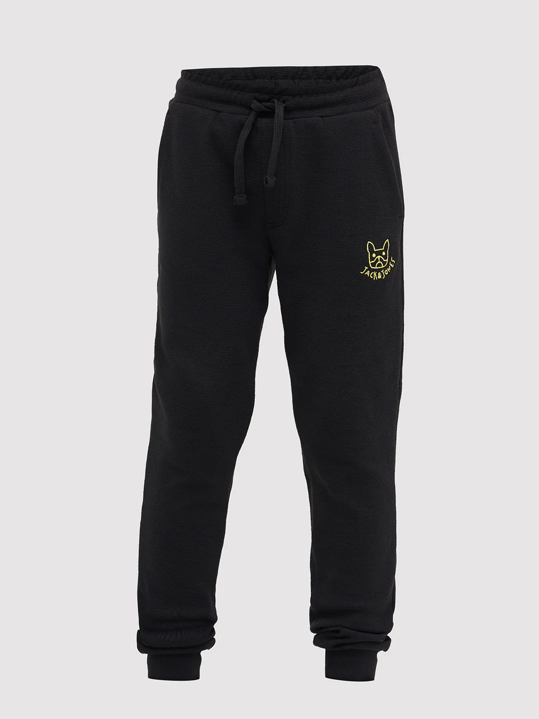 Boys Black Textured Sweatpants - Image 7