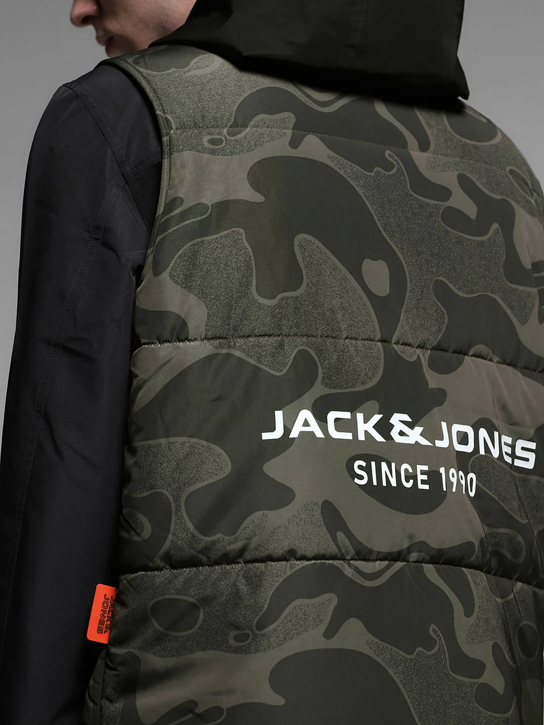 Green Camo Print Hooded Jacket - Image 6