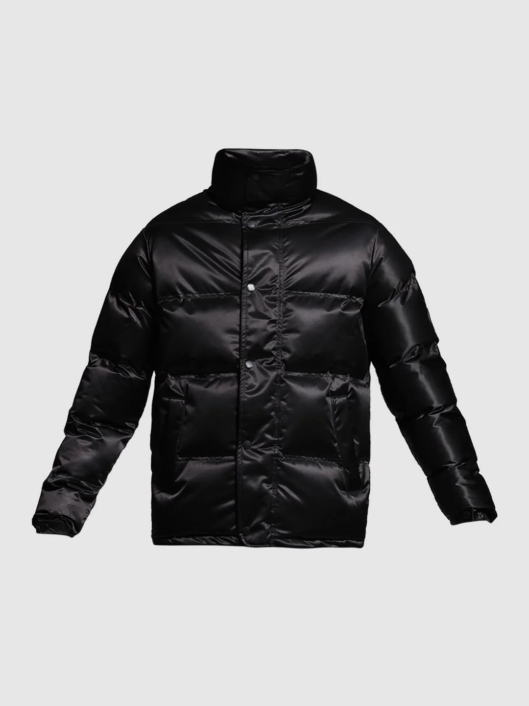 Black High Rise Puffer Jacket - Image 7