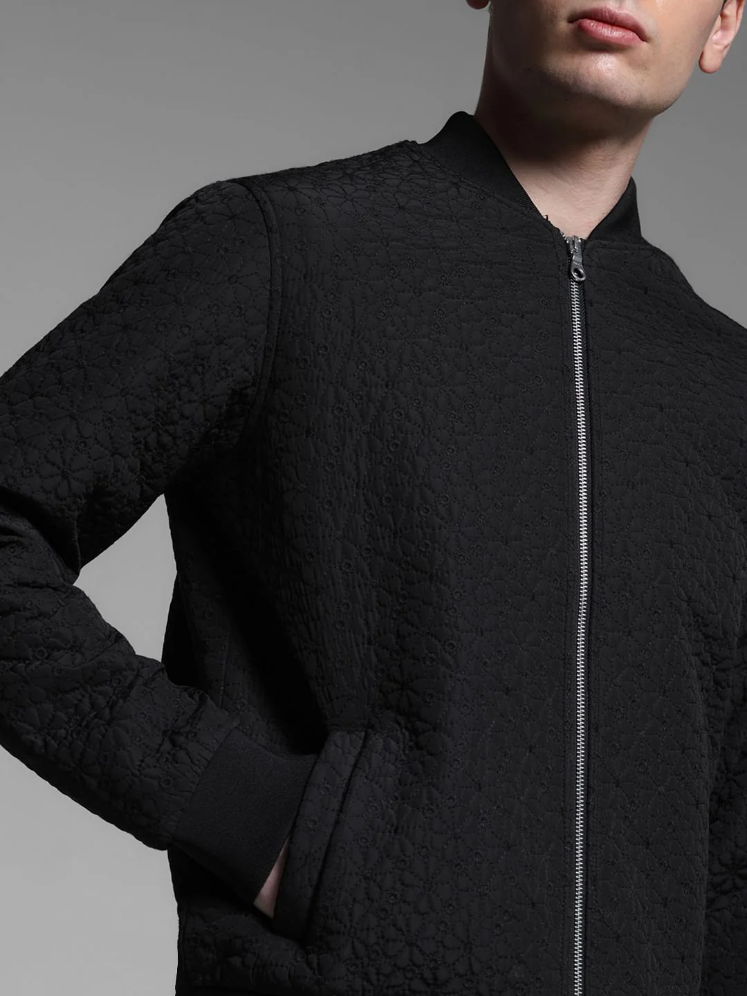 BLACK BOMBER JACKET - Image 5