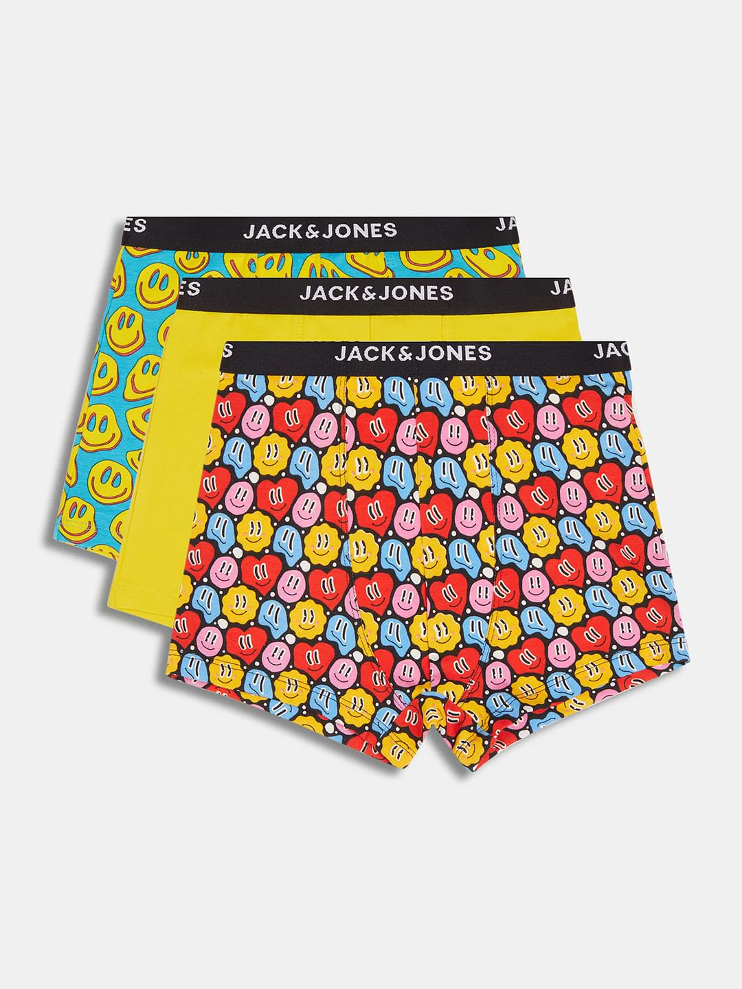 BOYS Pack Of 3 Smiley Print Trunks - Image 2