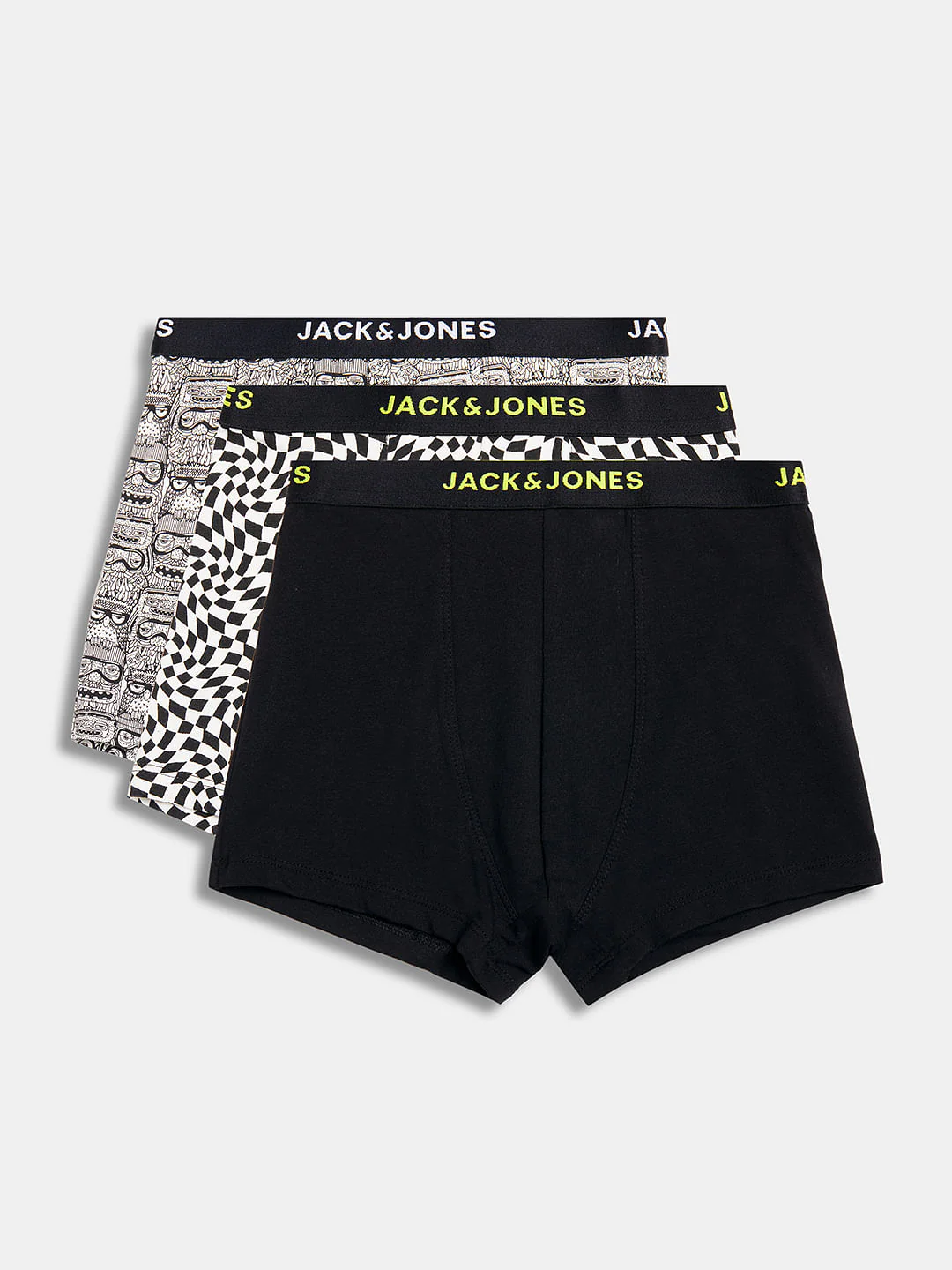 BOYS Pack Of 3 Black Printed Trunks - Image 2