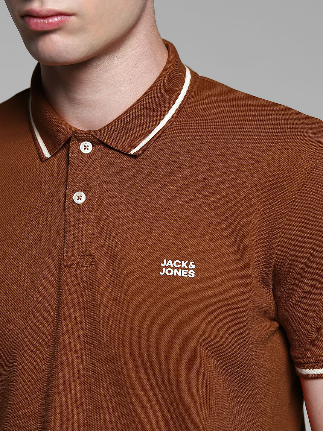 Brown Cotton Polo - Image 5