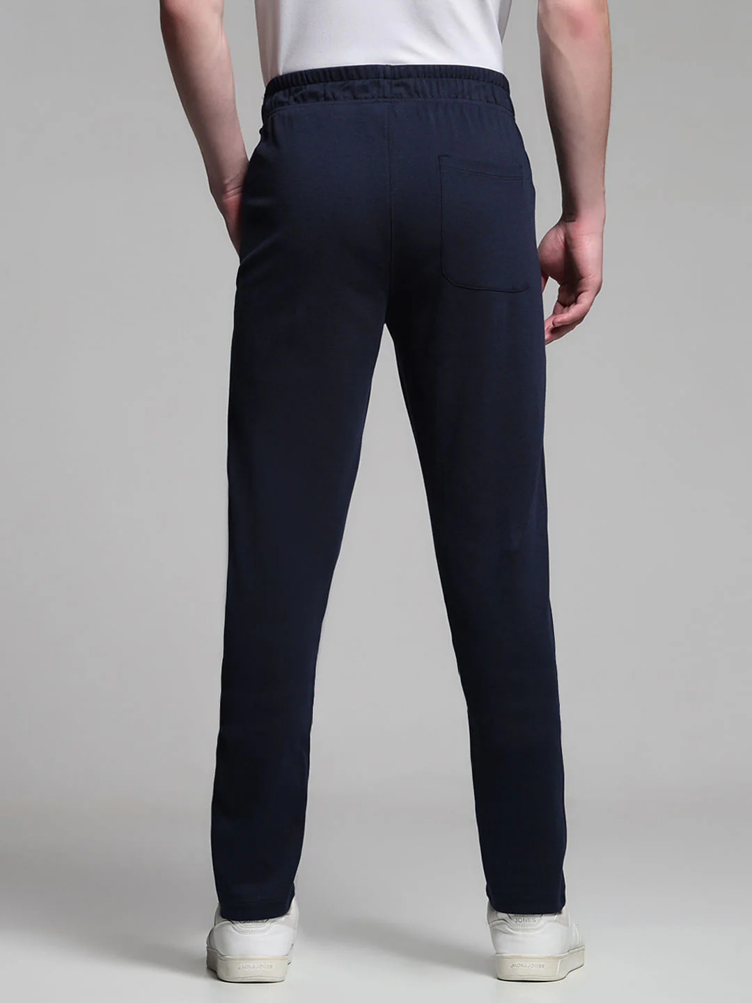 DARK BLUE LOGO PRINT TRACKPANT - Image 3