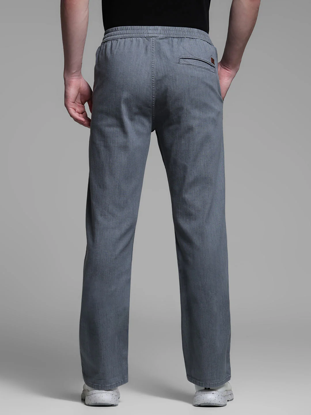 Grey High Rise Cliff Bootcut Jeans - Image 3