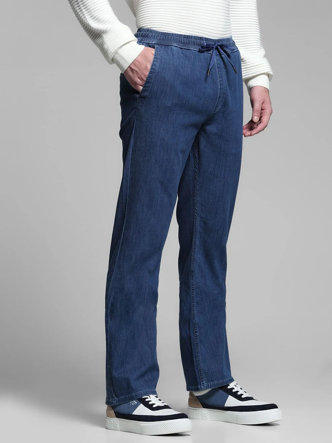 Light Blue High Rise Cliff Bootcut Jeans - Image 2