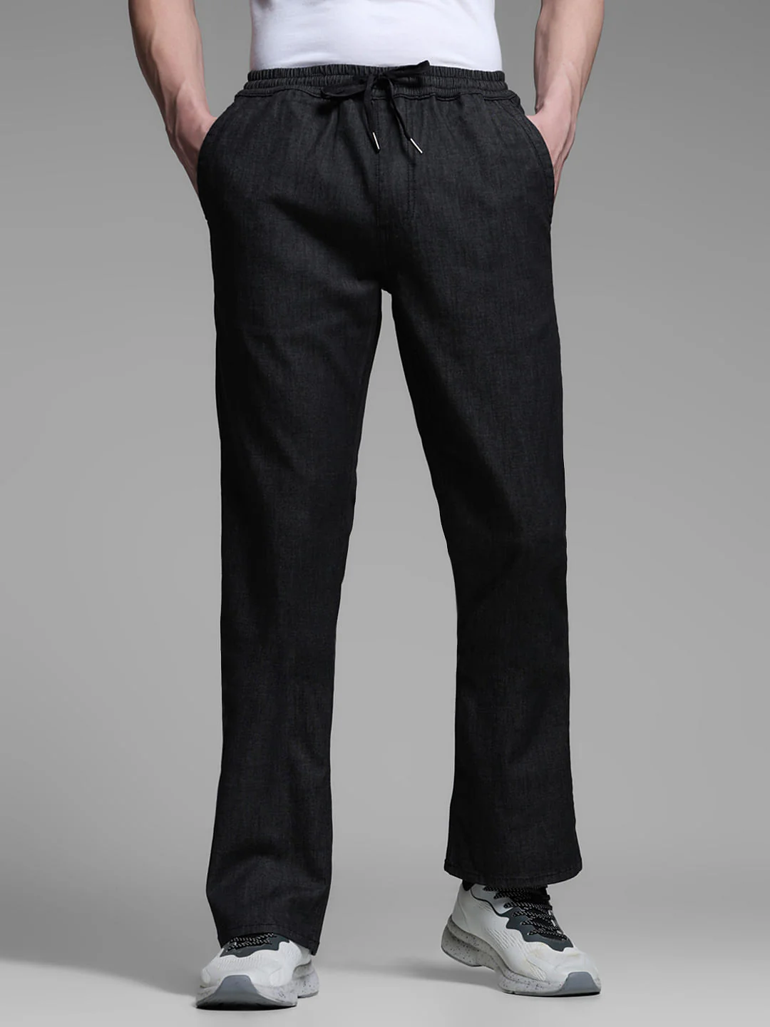 Black High Rise Cliff Bootcut Jeans