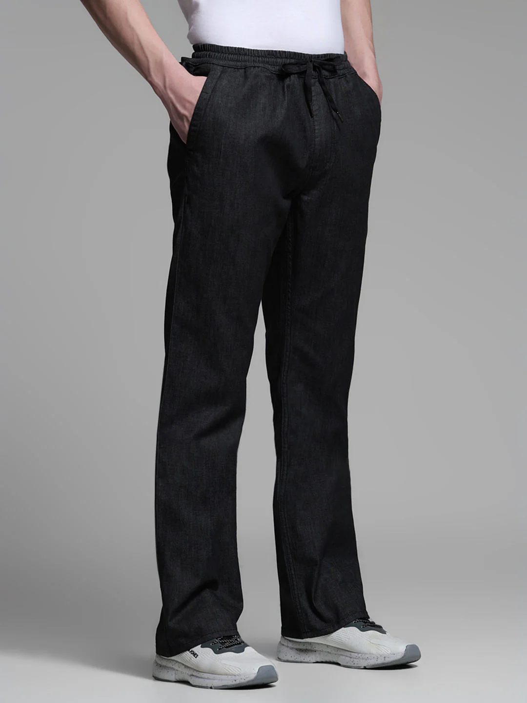 Black High Rise Cliff Bootcut Jeans - Image 2