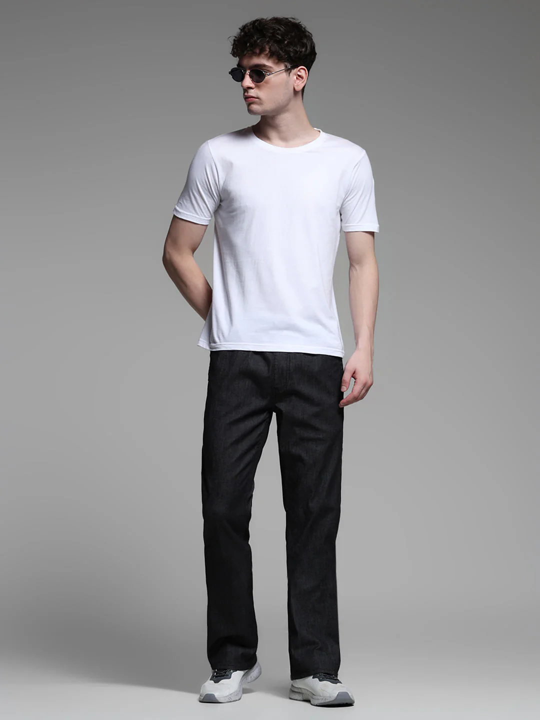 Black High Rise Cliff Bootcut Jeans - Image 6