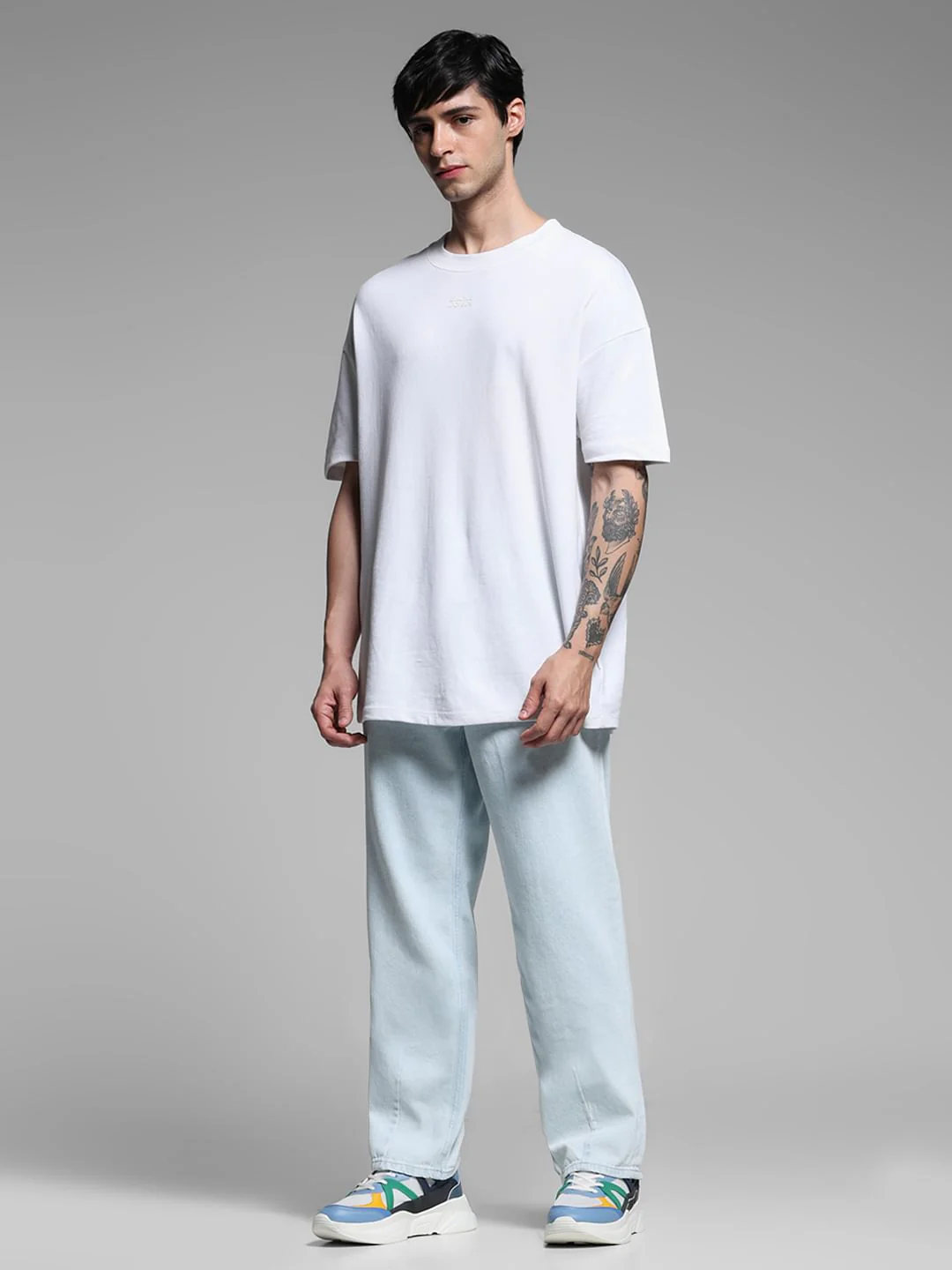 Light Blue High Rise Dario Loose Fit Jeans - Image 6