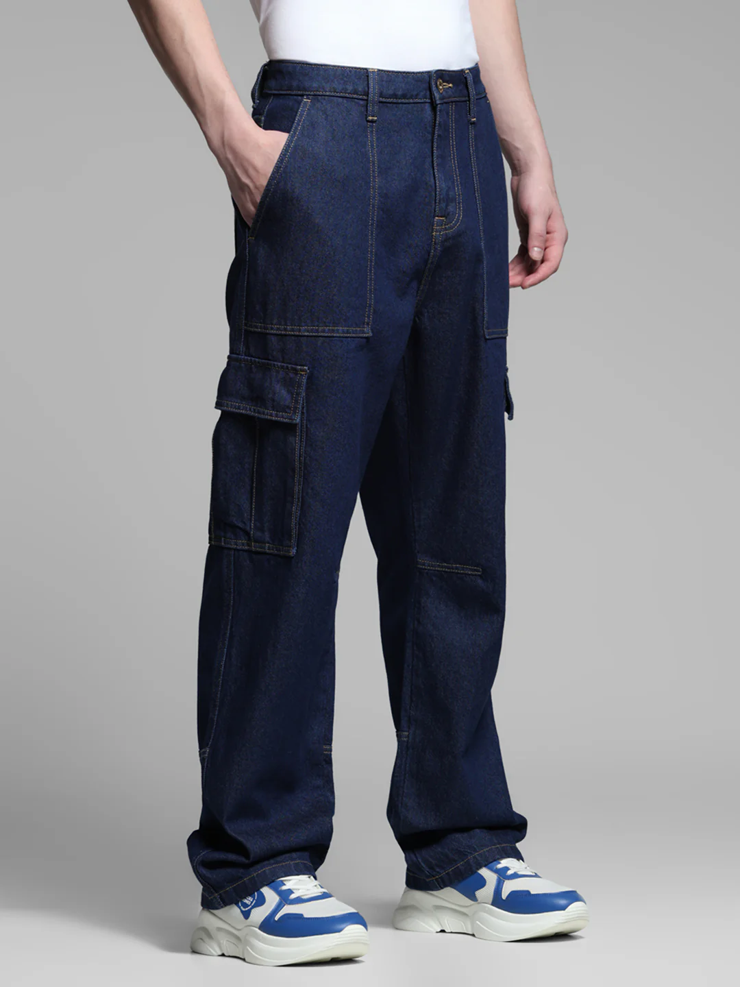 Dark Blue High Rise Anti Fit Jeans - Image 2