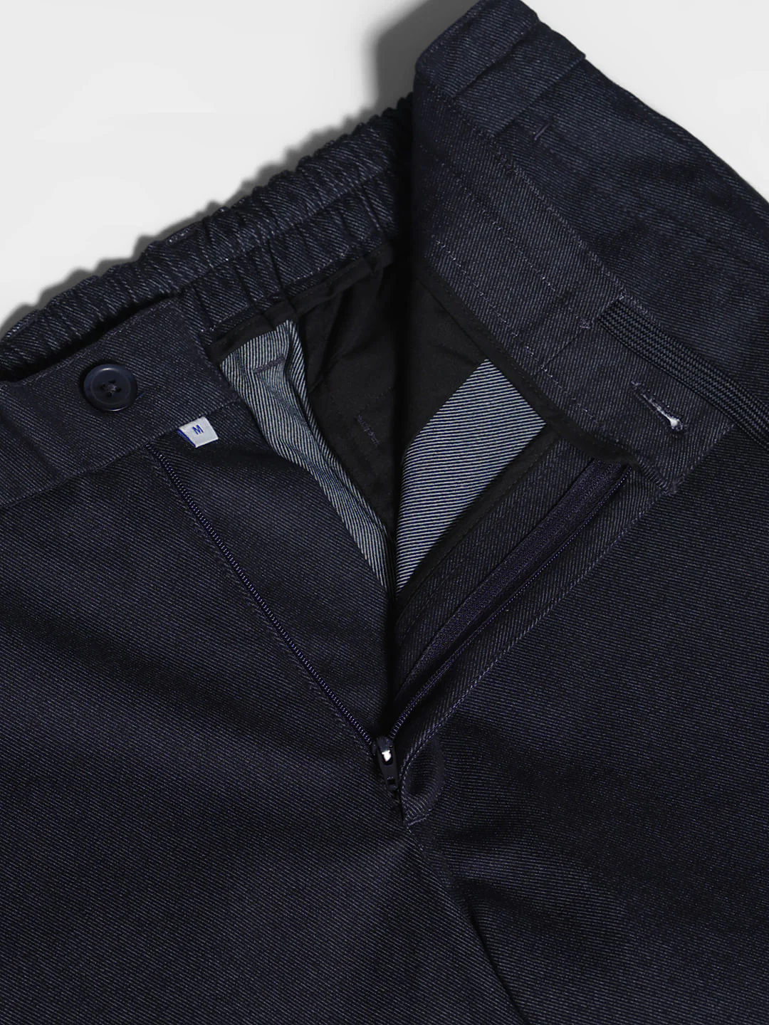 Navy Blue Mid Rise Anti Fit Pants - Image 5