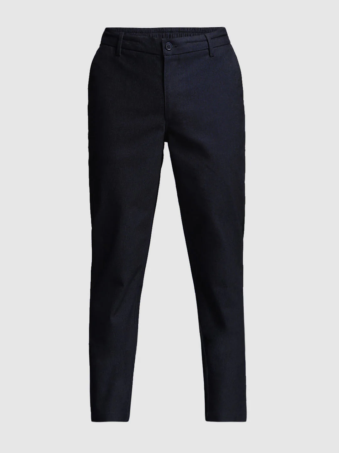 Navy Blue Mid Rise Anti Fit Pants - Image 7