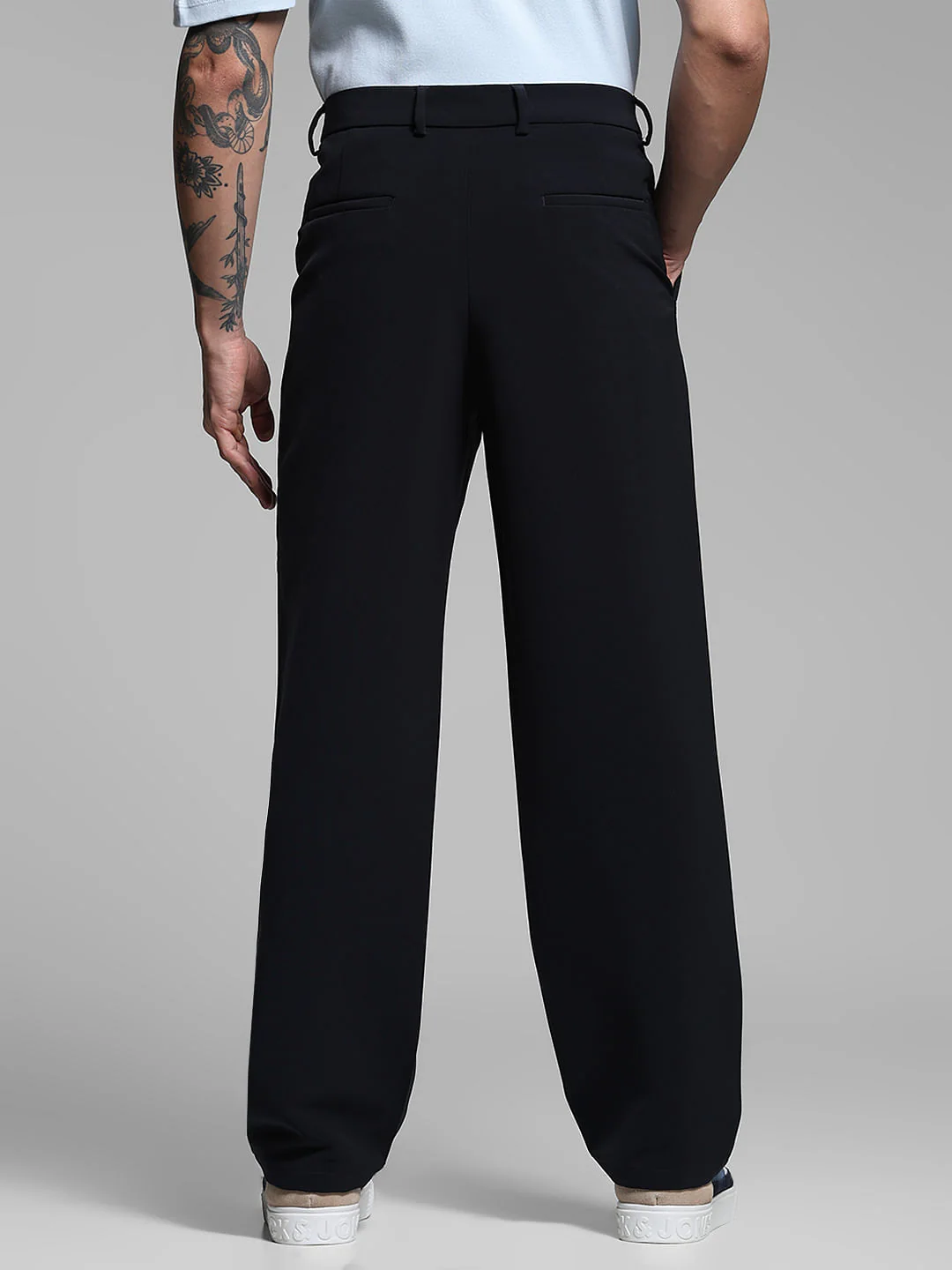 Navy Blue Loose Fit Pants - Image 3