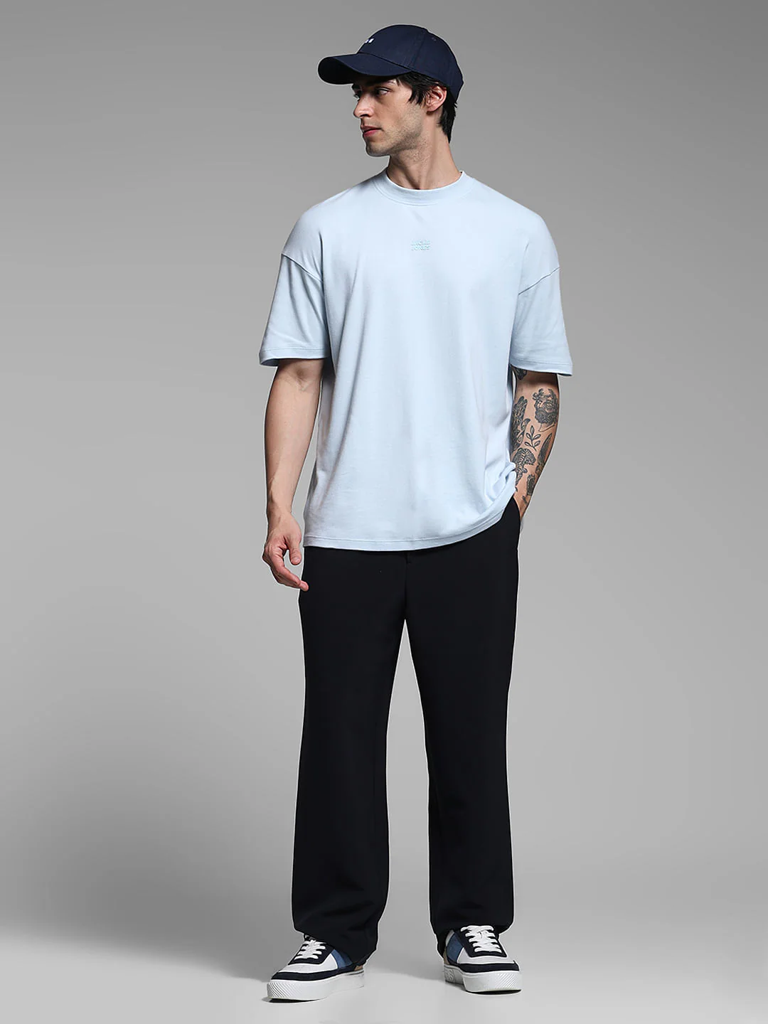 Navy Blue Loose Fit Pants - Image 6
