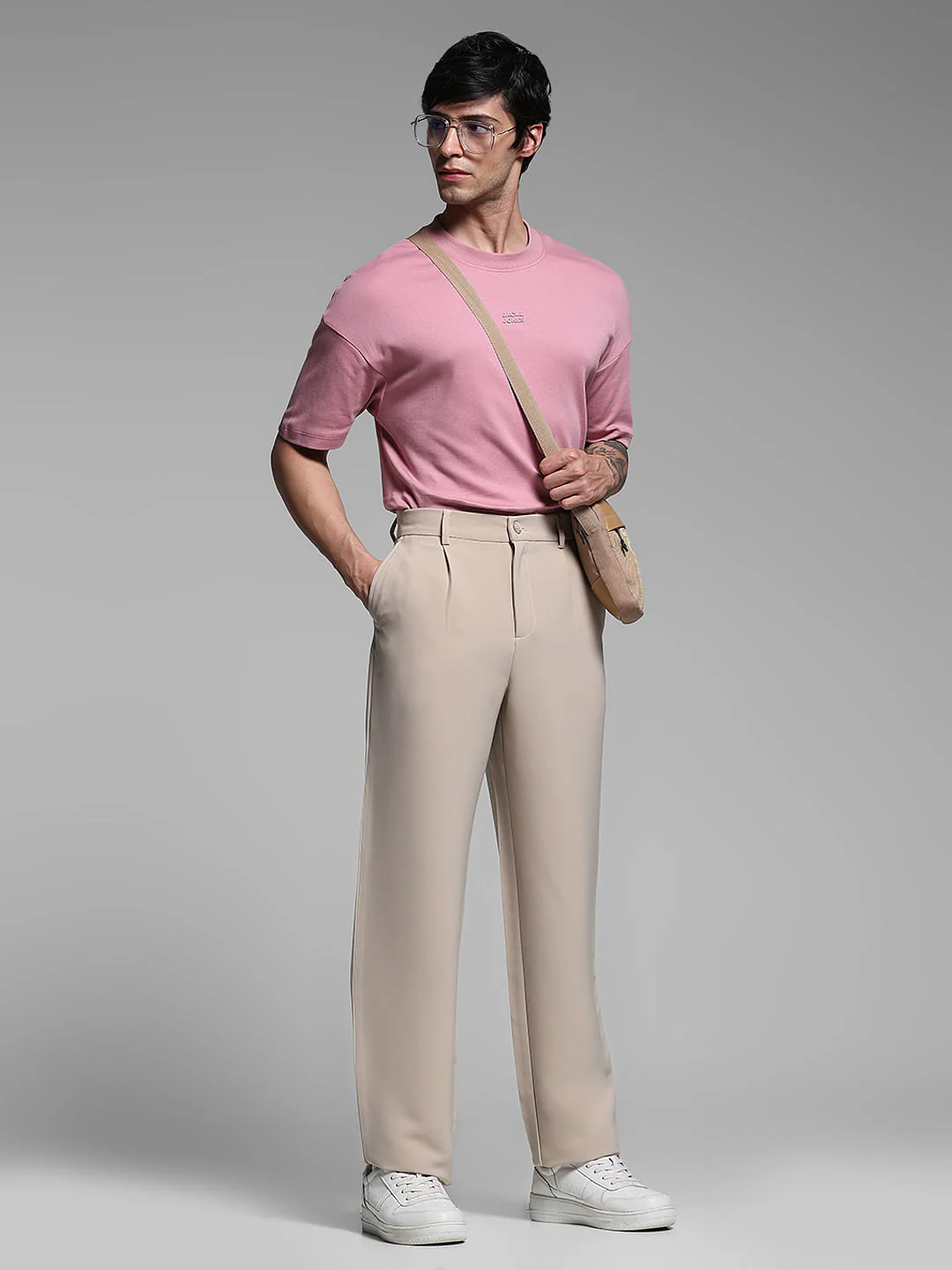 Beige Loose Fit Pants - Image 6