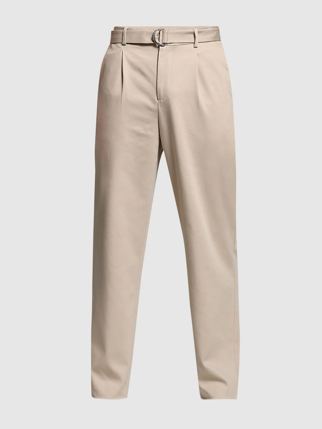 Beige Rayon Loose Fit Pants - Image 7