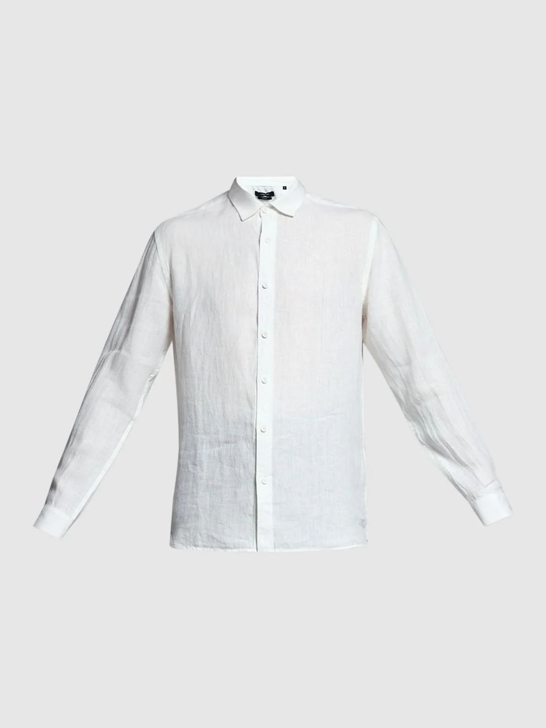Linen Full Sleeves Shirt - White - Image 7
