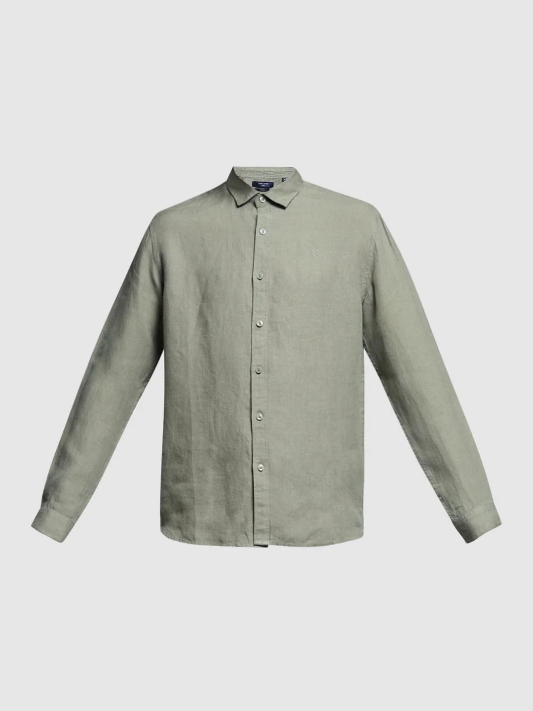 Linen Full Sleeves Shirt - Green - Image 7