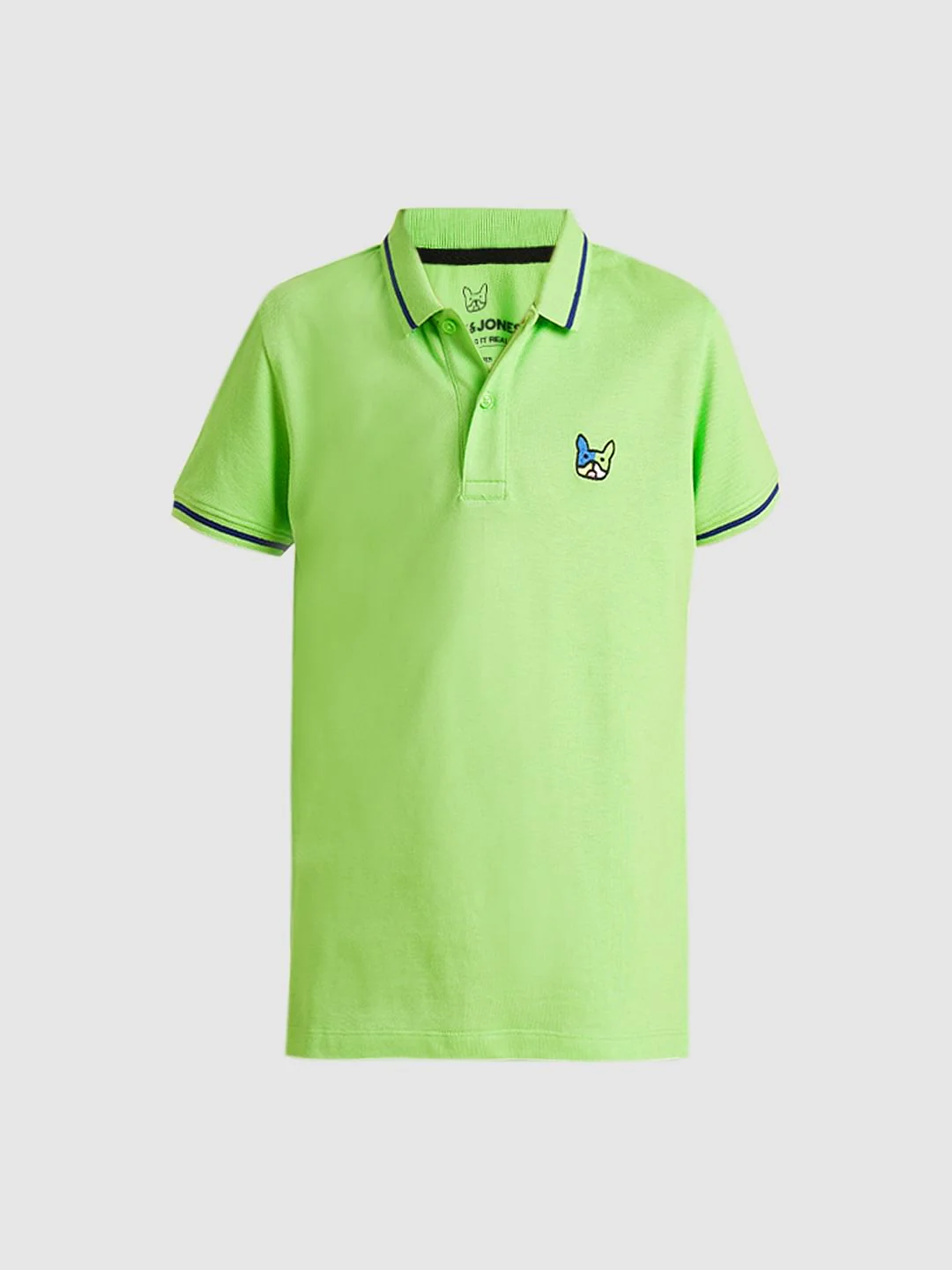 Boys Green Pique Cotton Polo - Image 7