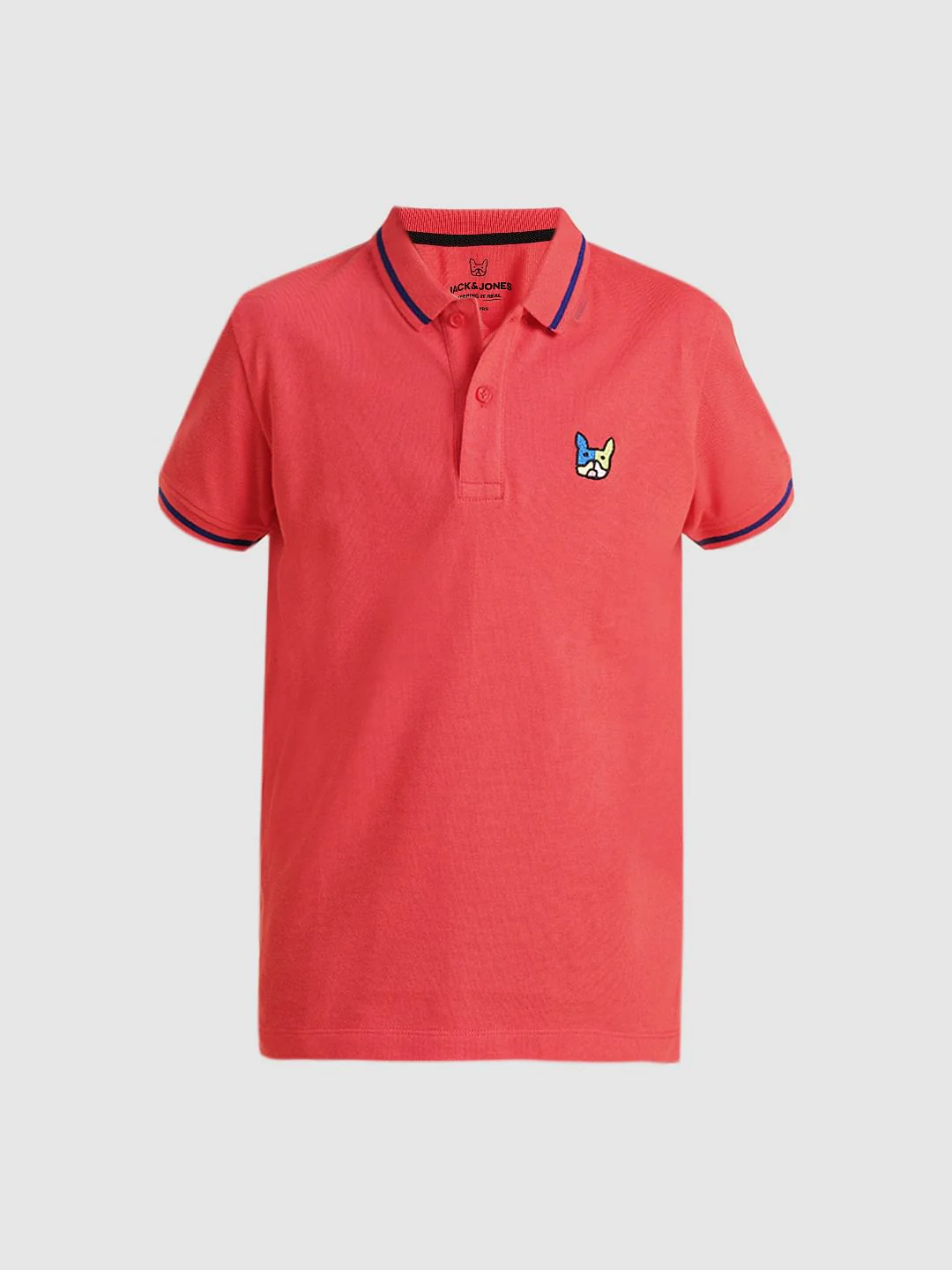 Boys Pink Pique Cotton Polo - Image 7