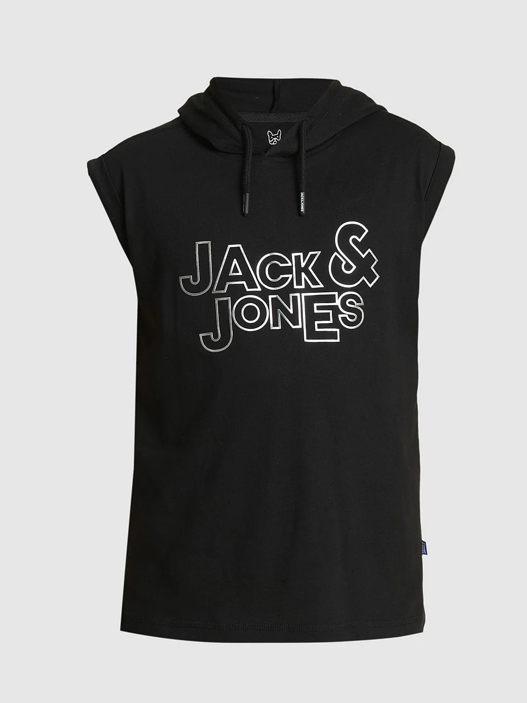 Boys Black Hooded Sleeveless T-shirt - Image 7