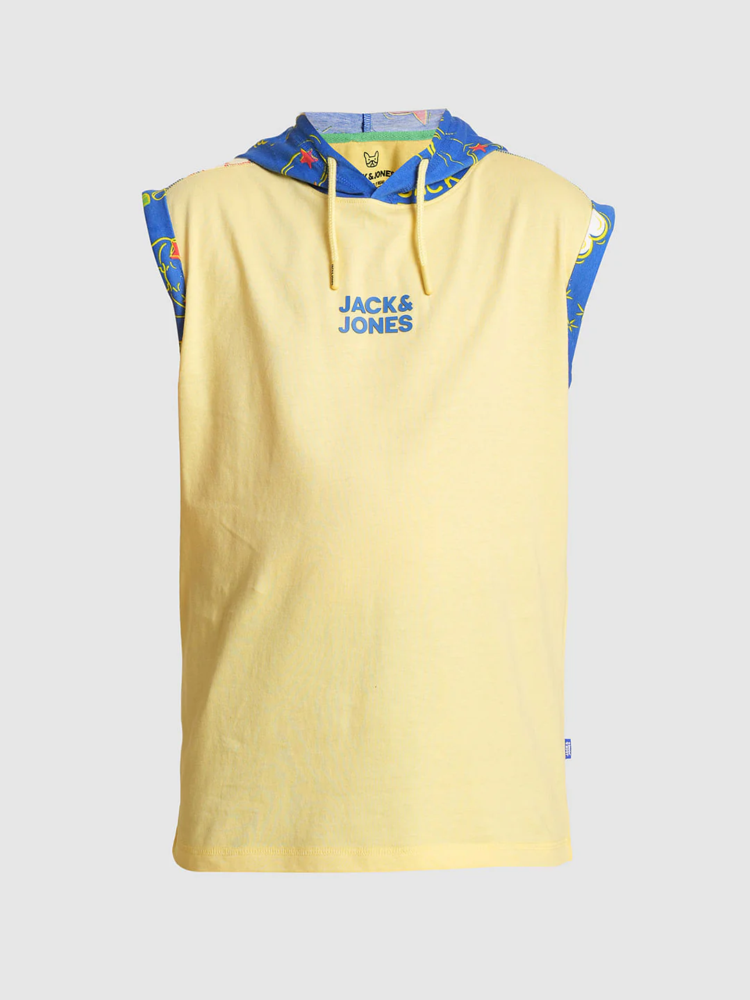 Boys Yellow Hooded Sleeveless T-shirt - Image 7