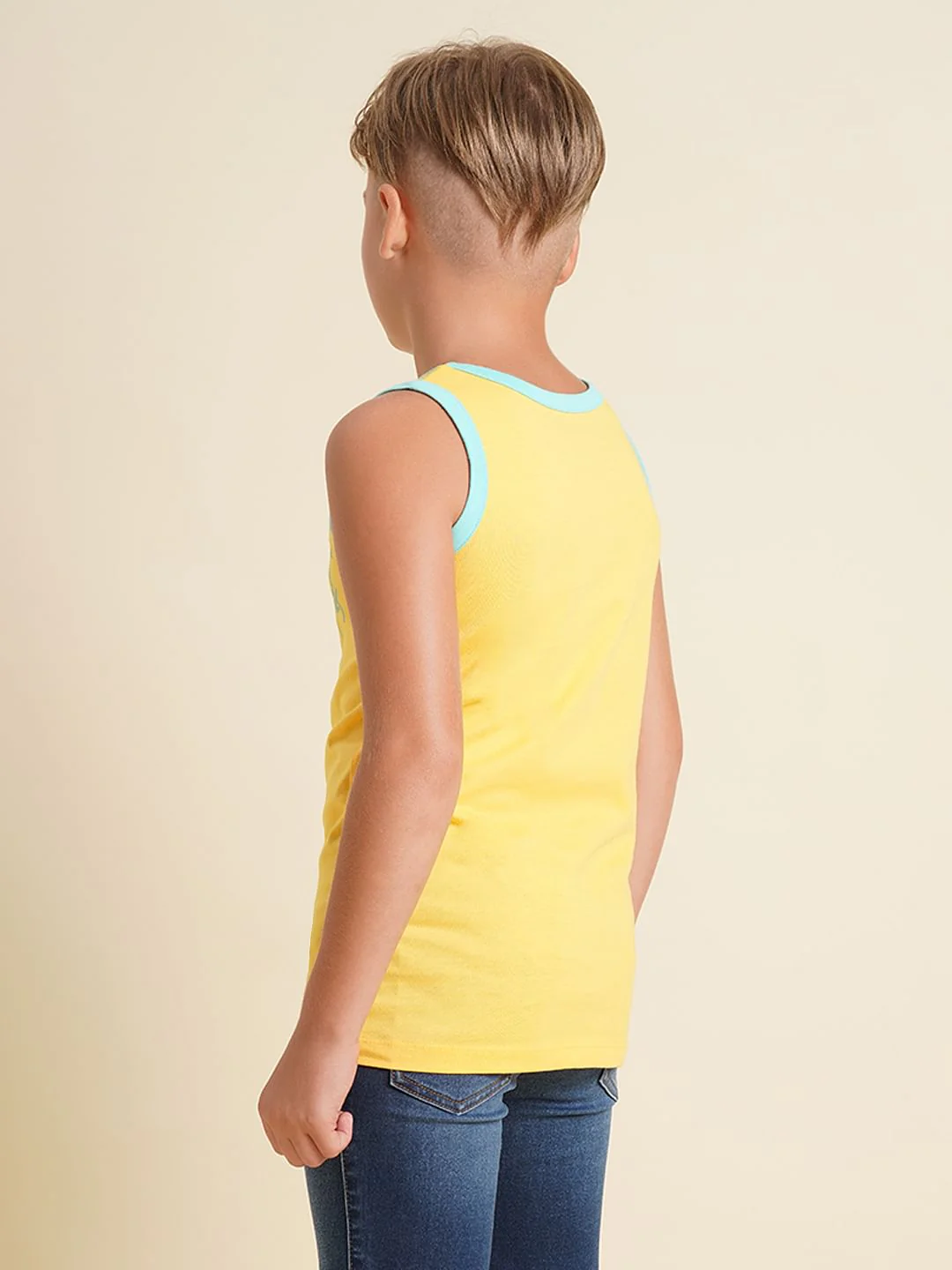 Boys Yellow Doggo Print T-shirt - Image 4