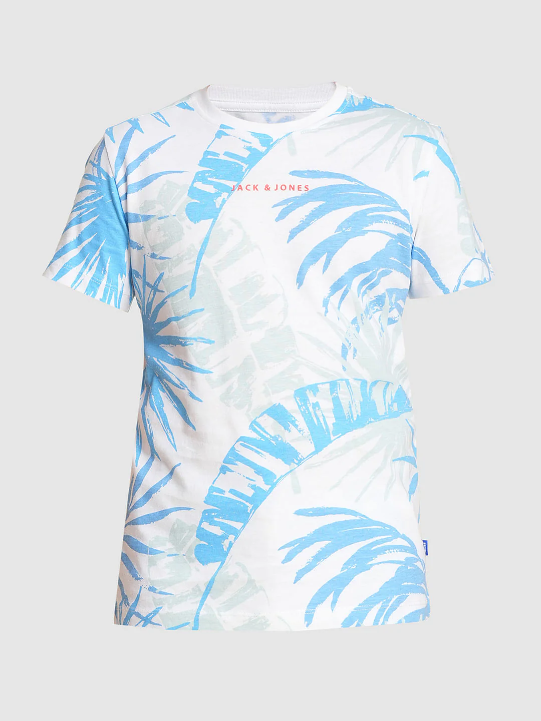 Boys Blue Tropical Print Co-ord Set T-Shirt - Image 7